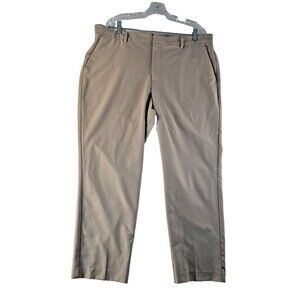 Perry Ellis Portfolio Folio Flex Modern Fit  Pants Men's 38x30 tan Golf